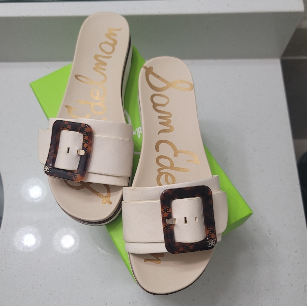 Sam Edelman Sandals | Ivory Leather | Pre-loved | Great Condition | Comfortable